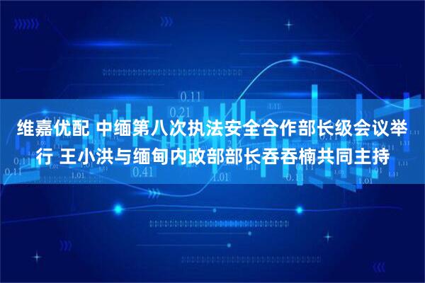 维嘉优配 中缅第八次执法安全合作部长级会议举行 王小洪与缅甸内政部部长吞吞楠共同主持